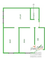 建德小区2室0厅1卫37㎡户型图