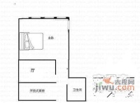 金鹿大楼1室1厅1卫54㎡户型图