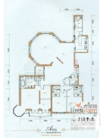 盛大兰馨公寓4室3厅3卫348㎡户型图