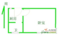 中行小区1室0厅1卫24㎡户型图