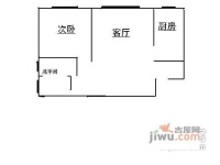 中行小区1室1厅1卫35㎡户型图