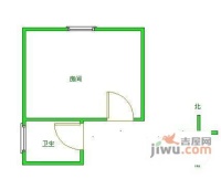 永昌小区1室0厅1卫34㎡户型图