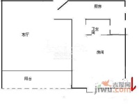 东海园1室2厅1卫49㎡户型图