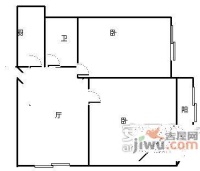 新丰小区2室0厅1卫55㎡户型图