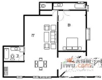平安大厦2室2厅2卫137㎡户型图