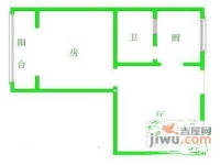 百乐门小区1室1厅1卫46㎡户型图