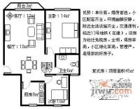 南阳小区2室1厅1卫75㎡户型图