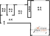 王家沙花苑1室1厅1卫56㎡户型图