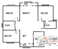 逸香园3室2厅2卫户型图