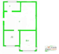 右岸嘉园2室2厅1卫98㎡户型图