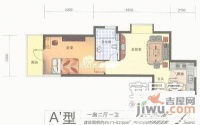 永和生活广场1室1厅1卫40㎡户型图