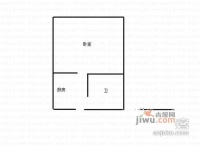 博威禧福汇1室1厅1卫42㎡户型图