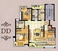 金地格林世界柯玛仕庄园3室2厅2卫165㎡户型图