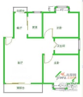 沁富佳苑2室2厅1卫109㎡户型图