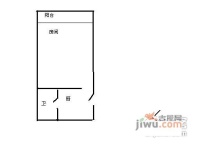 瞿二小区1室0厅1卫31㎡户型图