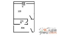 银南大厦1室1厅1卫42㎡户型图