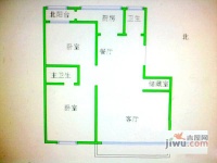 丽园公寓2室2厅2卫126㎡户型图