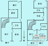 紫金苑3室2厅2卫177㎡户型图