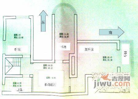 南吉公寓3室2厅2卫137㎡户型图