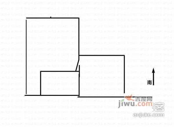 新世纪大厦1室1厅1卫38㎡户型图