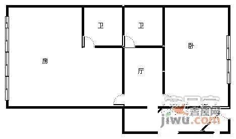 瑞福小区2室0厅1卫62㎡户型图