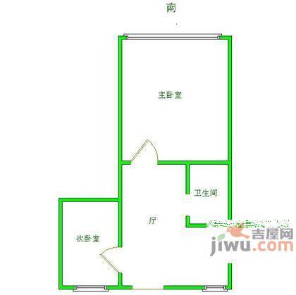 瑞福北大楼2室1厅1卫93㎡户型图