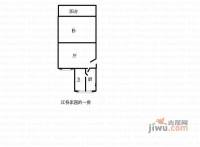 忠烈小区1室1厅1卫37㎡户型图