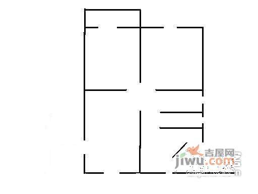 万峰嘉苑2室2厅1卫100㎡户型图