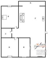 乐久公寓3室2厅2卫122㎡户型图