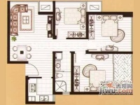 五矿公寓3室2厅1卫户型图
