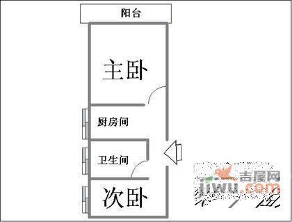 佳伟小区2室1厅1卫77㎡户型图