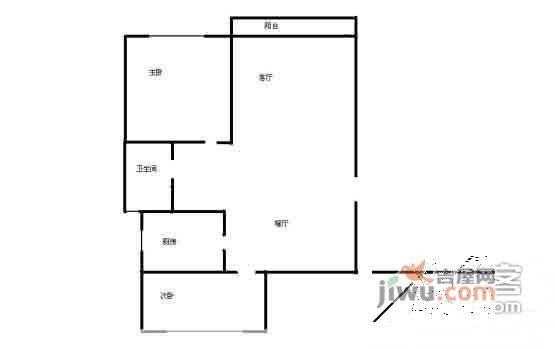 新海城2室2厅2卫120㎡户型图