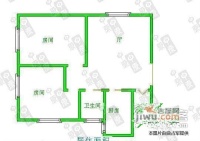 新市公寓2室2厅1卫105㎡户型图