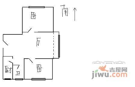 新南小区2室1厅1卫72㎡户型图