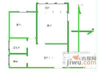 万峰小区二期2室1厅1卫86㎡户型图