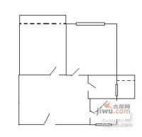 仁德路小区2室1厅1卫63㎡户型图