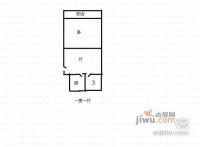 丰镇小区1室1厅1卫41㎡户型图