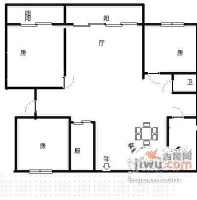 三湘花园3室2厅1卫户型图