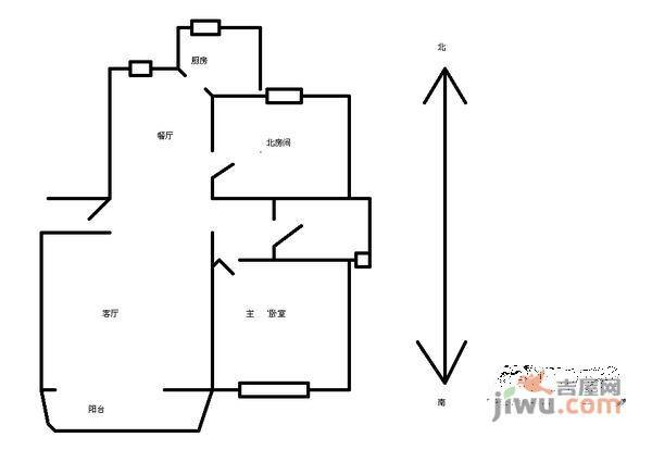 珊瑚苑2室2厅2卫户型图