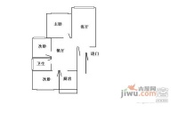 海叶新苑3室2厅1卫114㎡户型图