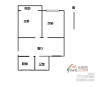 广中扩大小区2室1厅1卫75㎡户型图