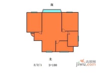 广中扩大小区2室2厅1卫78㎡户型图