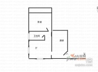 玉四花苑2室1厅1卫64㎡户型图