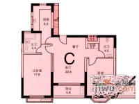 玉田大楼2室2厅1卫100㎡户型图