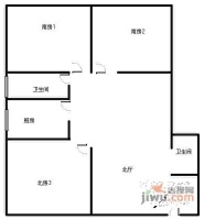 曲阳公寓3室2厅2卫143㎡户型图