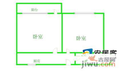 西南小区2室0厅1卫49㎡户型图