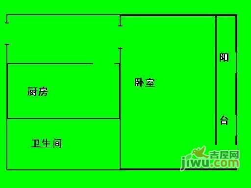 密云路454弄1室0厅1卫32㎡户型图