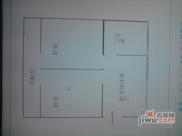 赤三小区2室1厅1卫67㎡户型图