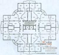 东渡名人大厦2室1厅1卫68㎡户型图