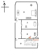 赤峰小区2室1厅1卫75㎡户型图